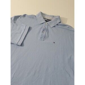 Tommy Hilfiger Men's Short Sleeve Polo Shirt, Blue, XL